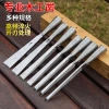 Old-fashioned steel chisels, woodworking chisels with flat mouths, blacksmiths 'hand-forged chisels, sharp and wear-resistant woodworking tools details Picture
